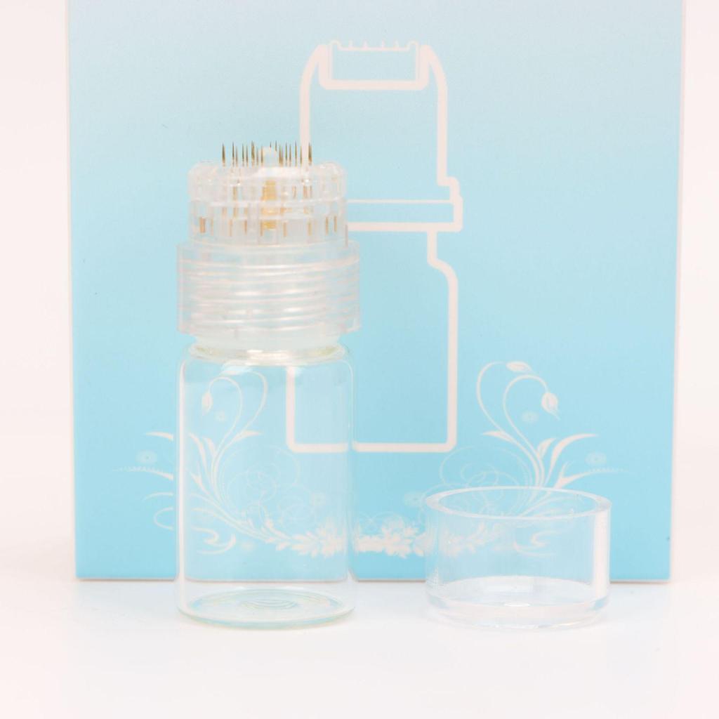 Beauty Gold 20-игольчатый микроигольчатый штамп и водорастворимые иглы - Портативный ручной пресс