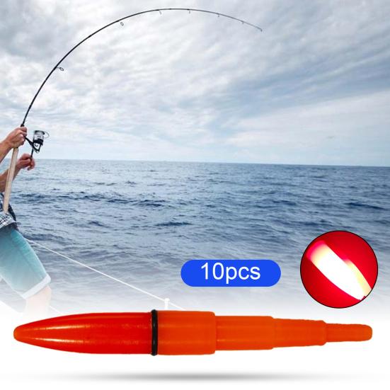10 шт. Портативный плавающий хвостовой фонарь Хороший эффект Широкое применение Легкий Мини-поплавок Светящийся стик для ночной рыбалки