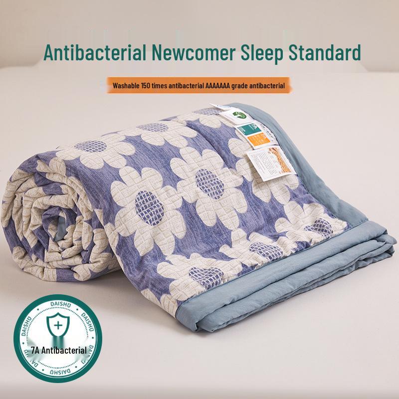 7A Antibacterial Summer Air Conditioner Quilt - Washable Cooling Cotton Quilt for Dorms and Students