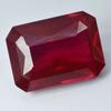 Natural Red Ruby Loose Gemstone 14.10 ct Emerald Cut Earing Size for Jewelry Making and Crafts