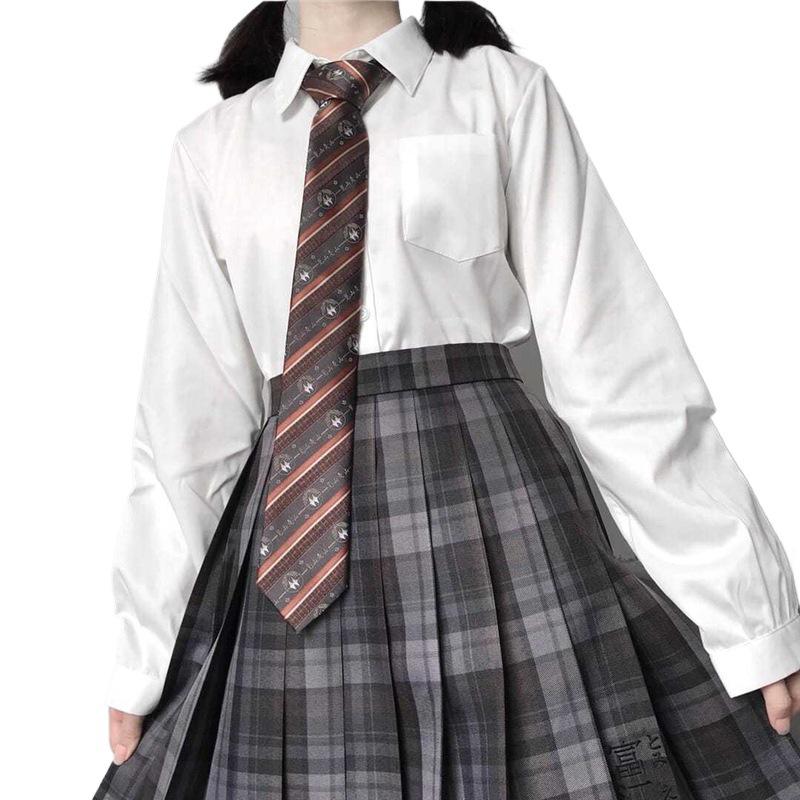 Женская блузка свободного кроя в стиле академии, с японским дизайном, с длинным рукавом, молочно-белого цвета