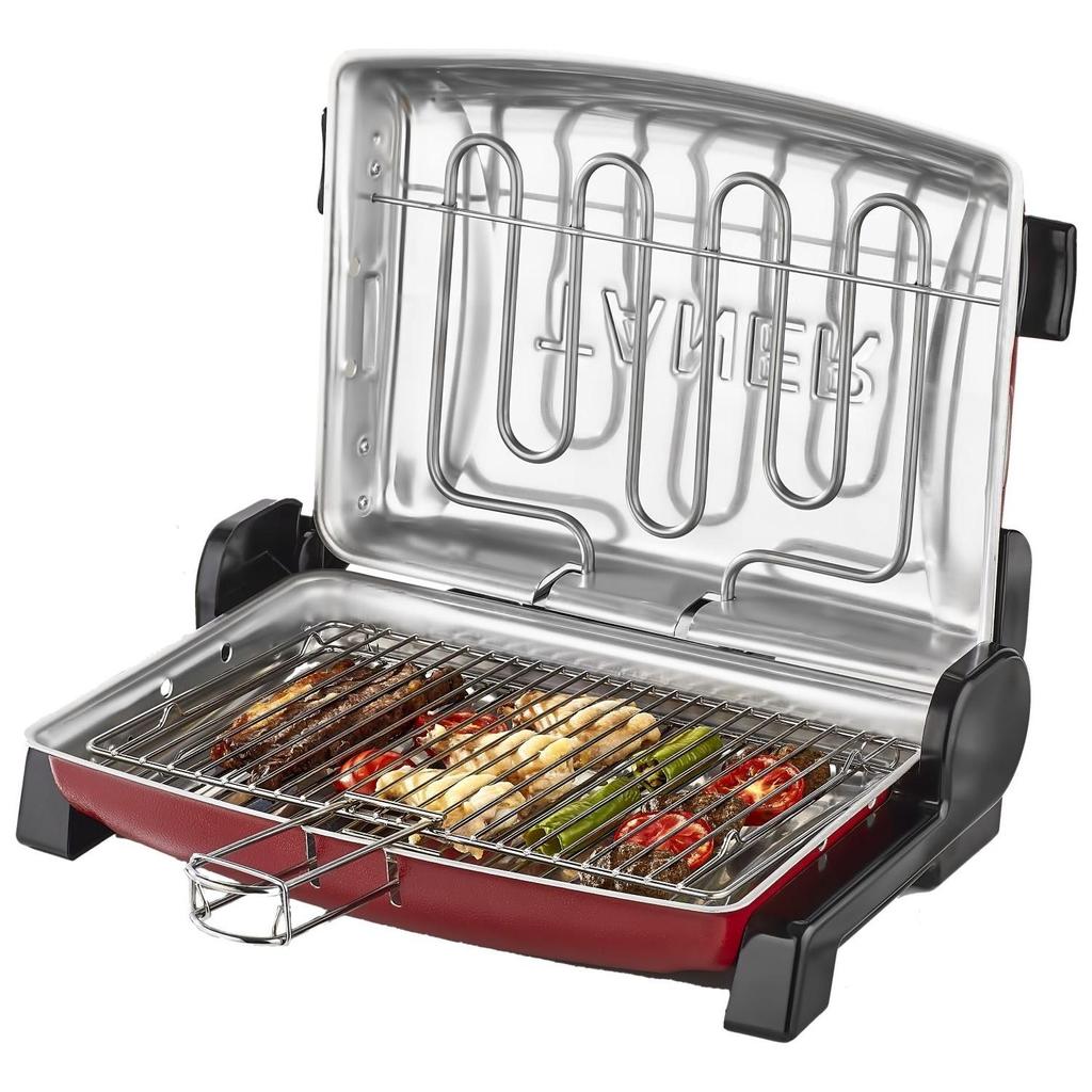 Taner TNRIZ1705 Электрический гриль для кебаба, барбекю, двойной провод, большой размер