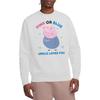 Peppa Pig Unisex Adult Pink Or Blue Uncle Pig Loves You Sweatshirt
