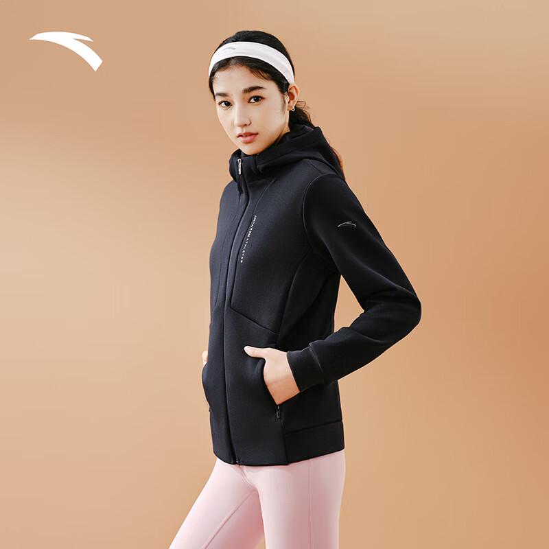 Anta Женский зимний спортивный кардиган с капюшоном, легкий в уходе, теплый