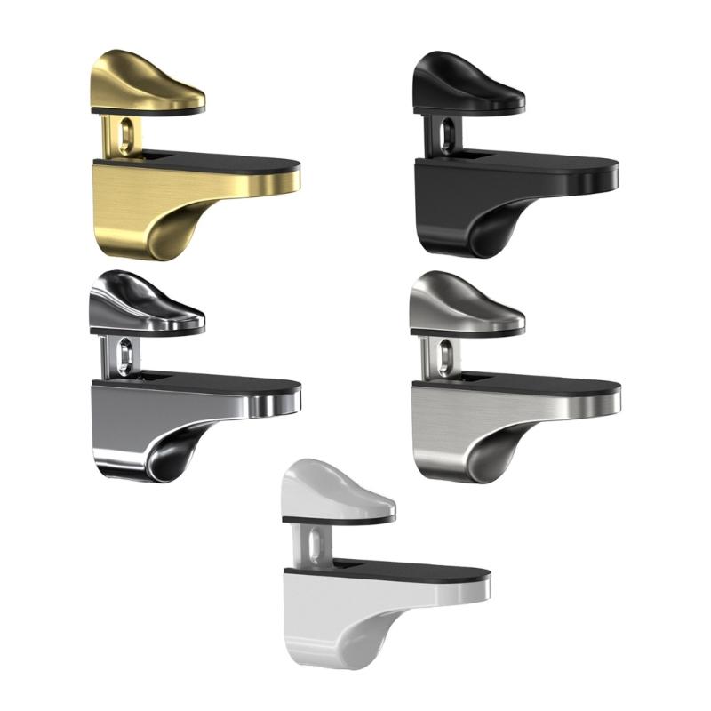 Multifunction Glass Shelf Mounting Brackets Modern Glass Shelf Holder Adjustable Clamps Wall Bracket for Glass or Wood Shelf
