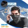 ROCKBROS Face UV Summer Neck Sun UPF Neck Warmer for One Dark Gray Cover, Protection, Cooling, Cover, Breathable, Protection, 50+, Sweat-Wicking,