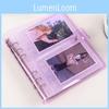 Transparent Sparkling Large Capacity 6hole Album With Pp Cover For Gift Giving And Collecting