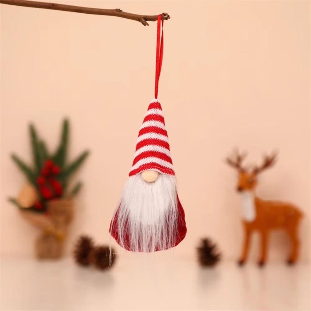 Santa Claus Christmas Tree Hanging Doll Plush Tomte Ornaments Christmas Decoration