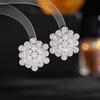 2024 новые серьги модные легкие роскошные атмосферные серьги с инкрустацией цирконием французские романтические трехмерные цветочные серьги-гвоздики