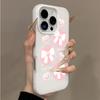Розовый Бант Простой Макаронного Цвета Гелевый Чехол Для Телефона Для iPhone 17 16 15 14 13 12 Pro Max 11 16 7 8 Plus 16E 17E Air X XS XR Чехол
