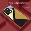 Комбинированный цвет для OnePlus Nord 3 5 6T 7 Pro 8 12 10T Reno8 Lite 5G 10R Nord N30 Чехол для телефона из закаленного стекла с твердым корпусом Черный