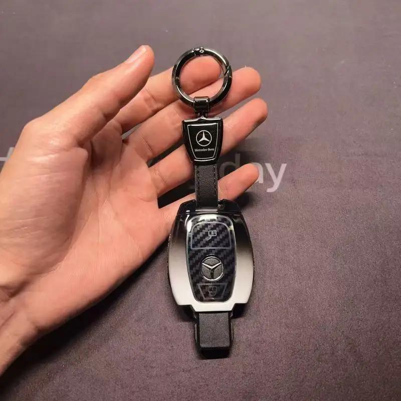 TGM3 Fob Holder for Mercedes Benz A B R G Class GLK GLA GLC GLR W204 W210 W176 W202 W463 Car Remote Key Case Cover