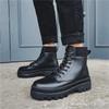 Ботинки Martin мужские новые корейские версии тренда Four Seasons Explosion высокие мужские кожаные ботинки на толстой подошве британский стиль