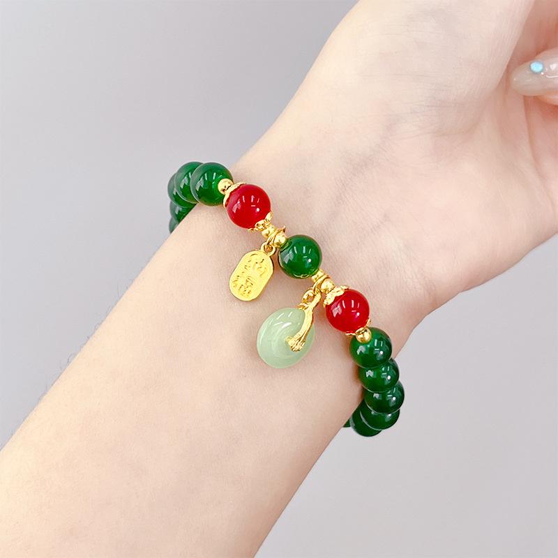 Корейский Розовый Цветы Подвеска-бабочка Браслет из бусин для женщин Сладкие Бусины Цепочка Браслеты Подарки Ювелирные изделия для девушки