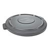 Круглый контейнер Rubbermaid BRUTE 121 л (32 галлона) крышка серая FG263100GRAY