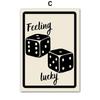 Настенная картина на холсте Lucky Playing Card Dice Spades Ace Queen Club Декор в гостиную Плакаты и принты Домашние настенные панно