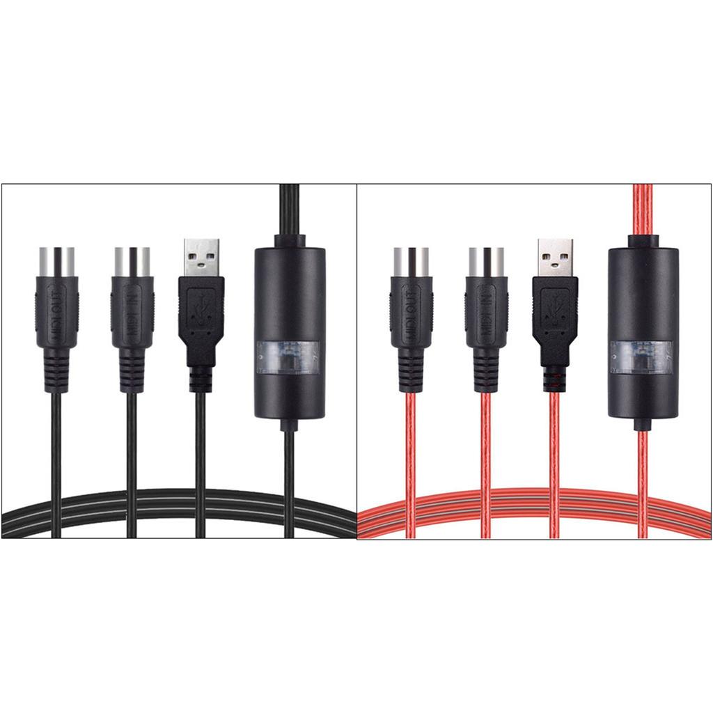 USB-MIDI Кабель-Конвертер 2 в 1 ПК к Синтезатору Музыкальная Студия Клавиатурный Интерфейс Проводной Штекер Контроллер Адаптер Шнур