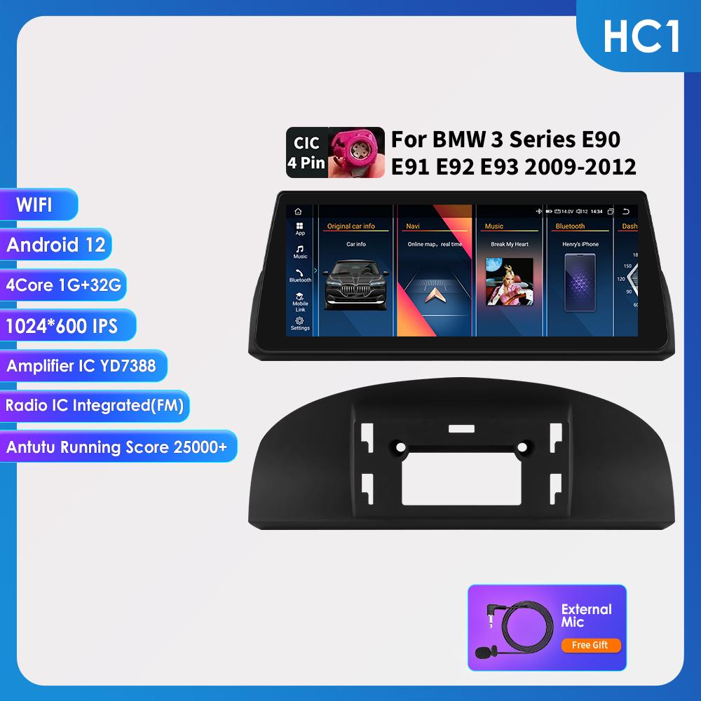 OSSURET Android 13 10,25-дюймовые автомобильные интеллектуальные системы 2 Din Wireless Carplay Android Auto для BMW 3 серии E90 E91 E92 E93(2009-2012)CIC стерео RDS