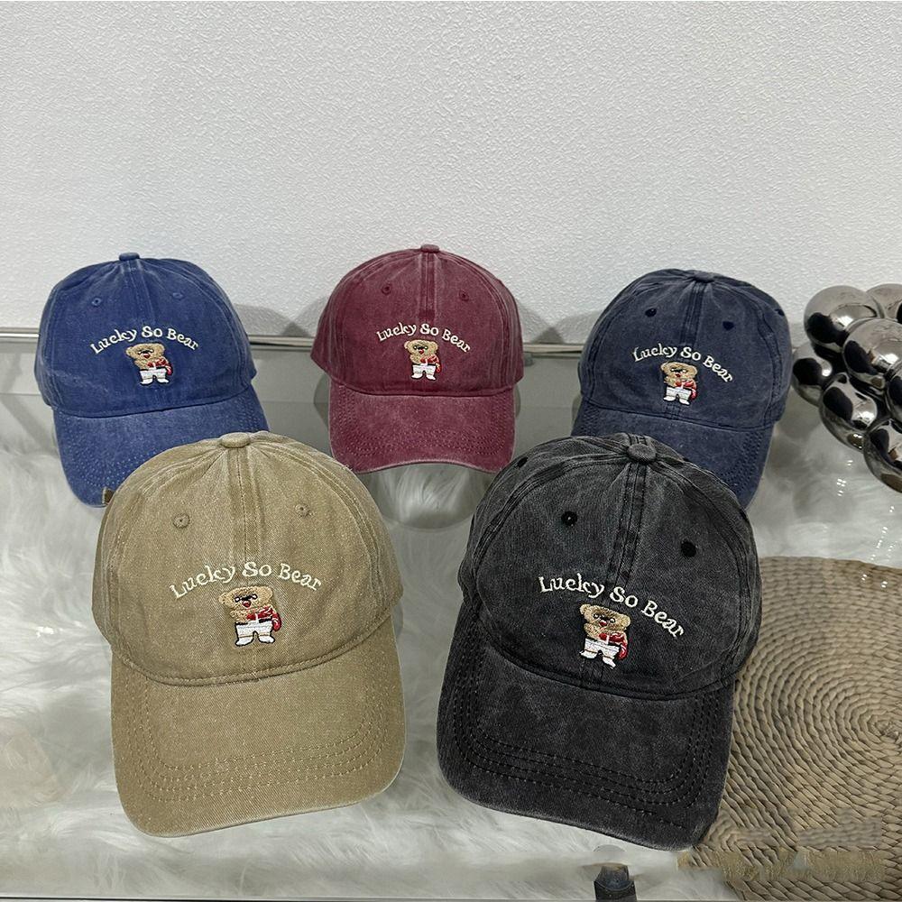 Регулируемые хип-хоп кепки Мультяшная вышитая кепка дальнобойщика Модная шляпа от солнца Спорт на открытом воздухе