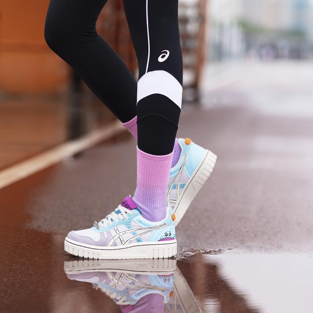 Asics Рик и Морти X Court-Mz Ретро Повседневные Кроссовки Унисекс Сине-Фиолетовые 1203A197-250