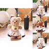 Cute Bear Plush Doll With Cherry Scarf And Skirt For Bag Decoration And Collectors