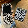 Transparent Leopard Pattern Folding Phone Case For Samsung Galaxy Z Flip 7 6 5 4 3 Hard Cover For Samsung Z Flip7 FE Flip6 Flip5