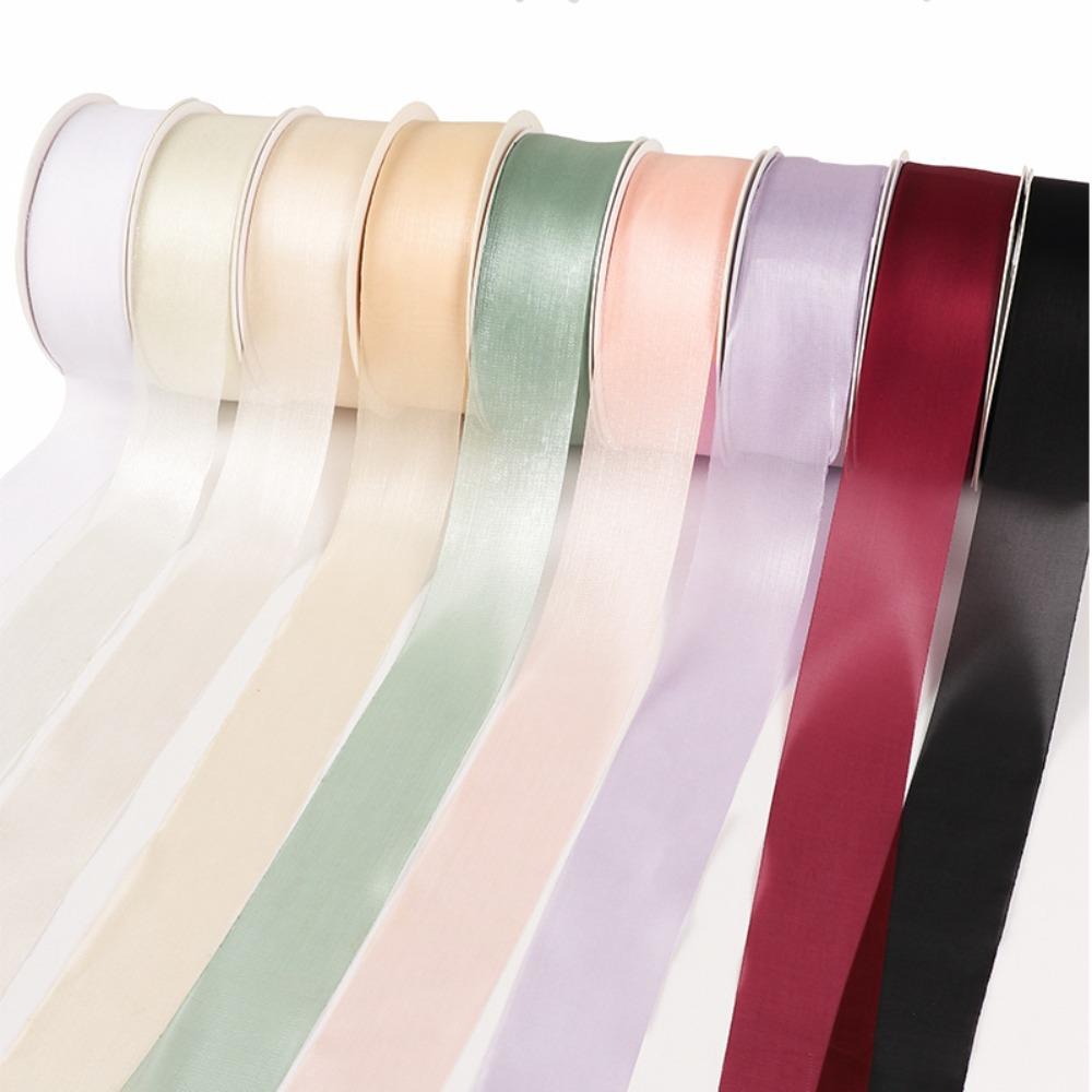 Translucent Chiffon Ribbons DIY Hair Clip Ribbons Beautiful Festival Gift Box Packing Ribbons