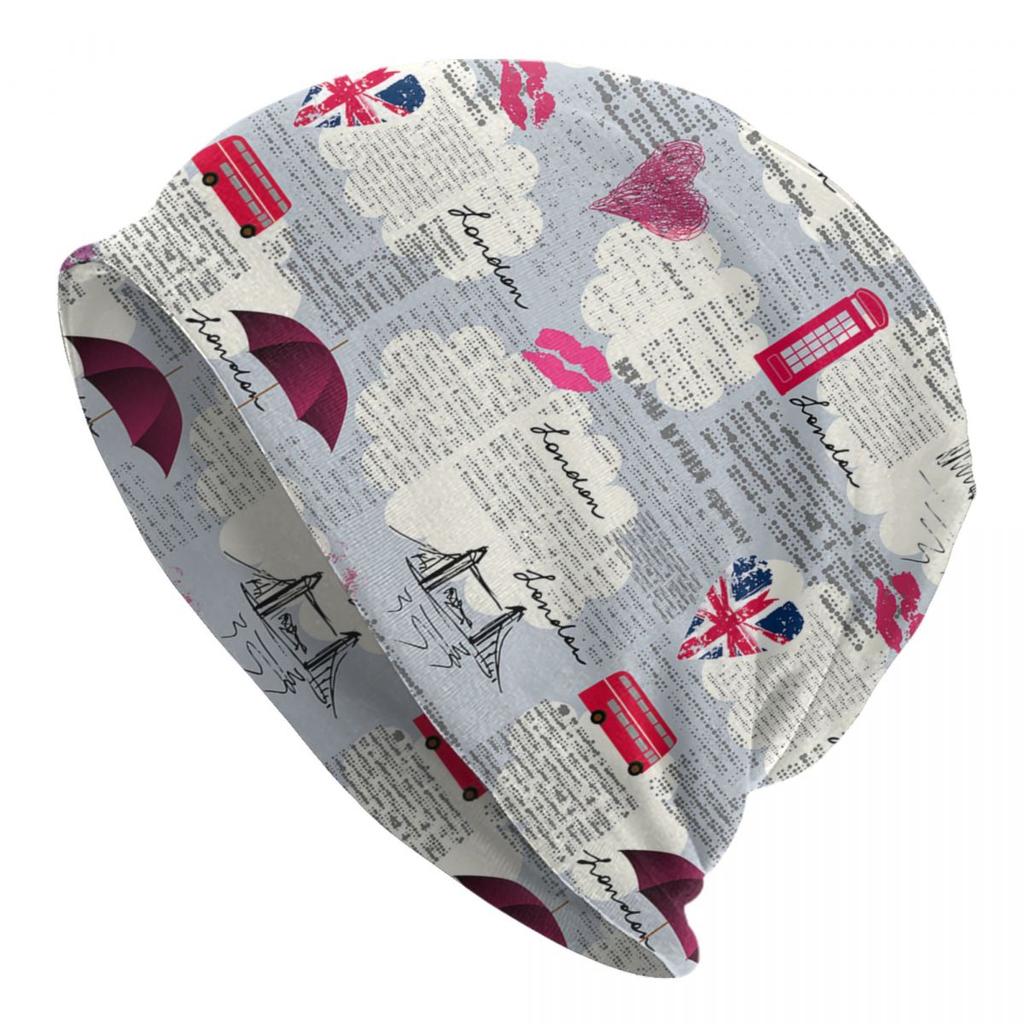 Великобритания, Лондон, британский символ, шляпа с капюшоном, вязаные шапки, унисекс, для женщин, унисекс, для взрослых, с флагом Соединенного Королевства, теплые зимние шапки с черепами, шапка