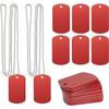 Aluminum Blank Tags Stamping Blanks Dog Metal Tags Engraving Blanks With Necklace Chain Y