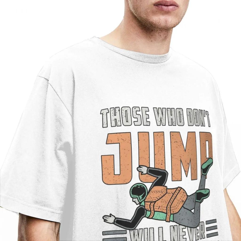 Парашютный спорт Парашютист Прыжок Ретро Смешной Подарок Мужчины Женщины Футболки Парашютный спорт Футболки Футболка Чистый Хлопок Идея для Подарка Одежда