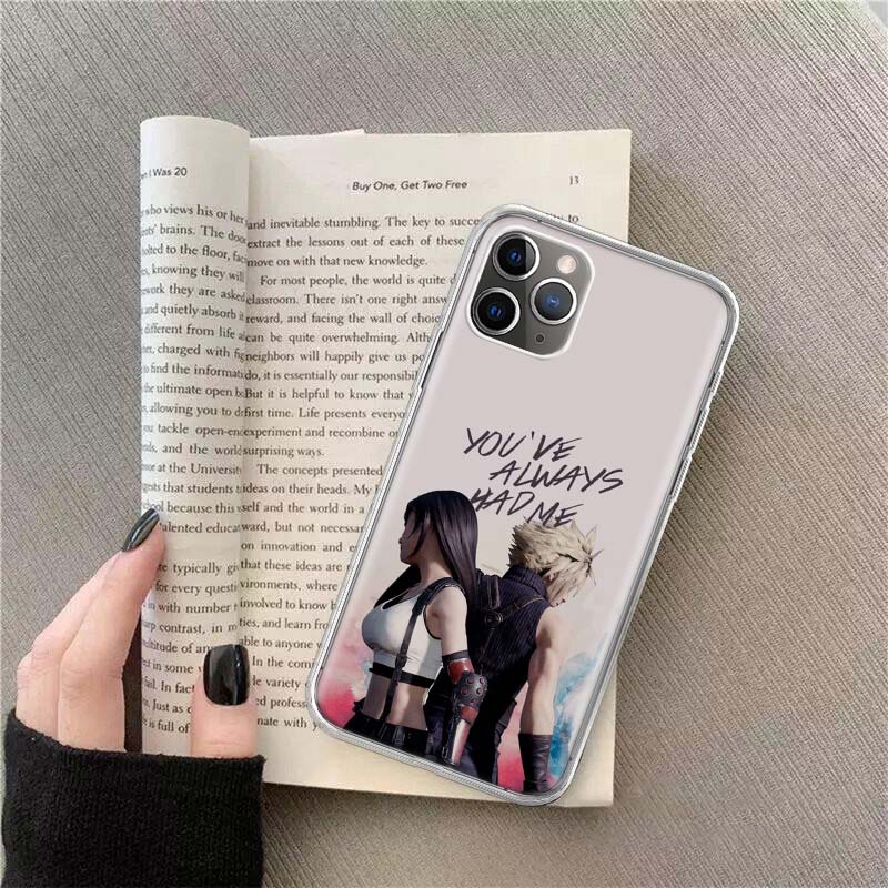 Чехол Final Fantasy VII для Apple iPhone 12 13 Mini 15 Pro Max 11 Pro 14 Plus 16 Pro Max 16E, прозрачный ТПУ, защитный