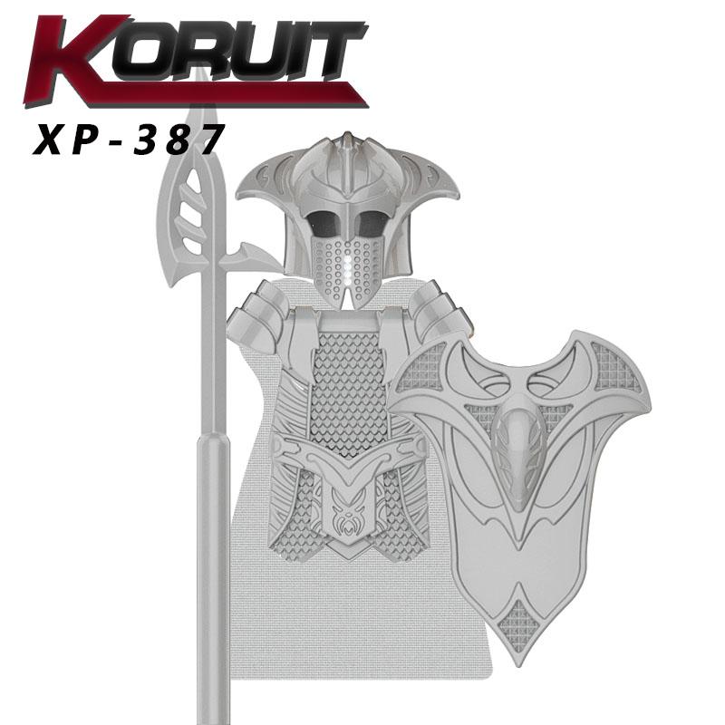 1 шт., солдатские орки, армейские фигурки, доспехи, воин, лучник, средневековые рыцари, строительные блоки, кирпичи, игрушки для детей, подарки