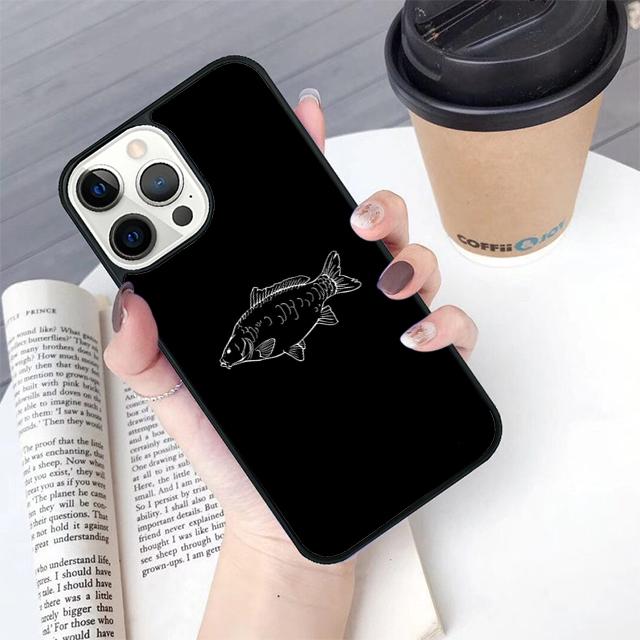 Чехол для телефона с изображением карпа, удочка, чехол-крышка для iPhone 17 Air 16 15 14 Plus Для apple 16 11 12 13 Pro Max coque