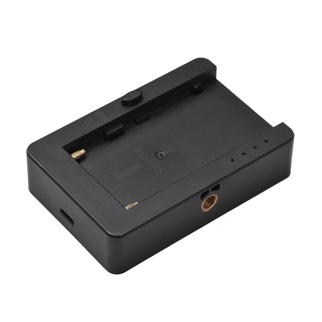NP-F Battery Charger Battery Adapter Plate with Type-C Charging Port USB5V DC7.4V Outputs 1/4 Inch