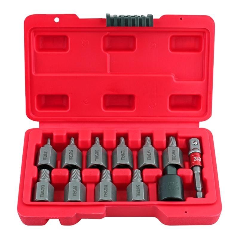 Multiple Spline Screw Extractor Set Easy Out Tool For Broken Stripped Bolts top sale