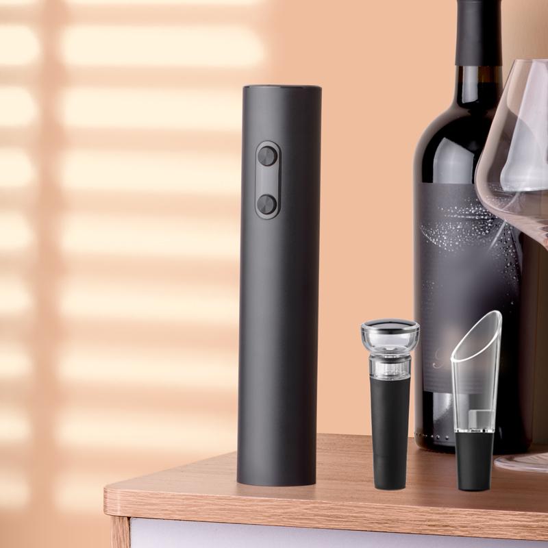 1PCS/1SET Electric Wine Opener Automatic Wine Bottle Corkscrew with Aerator Pourer Foil Cutter for Kitchen Bar Tool Party Gift 6