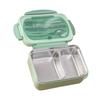 Portable Lunch Box 304 Stainless Steel Leakproof Divided Food Containers with Spoon and Chopsticks