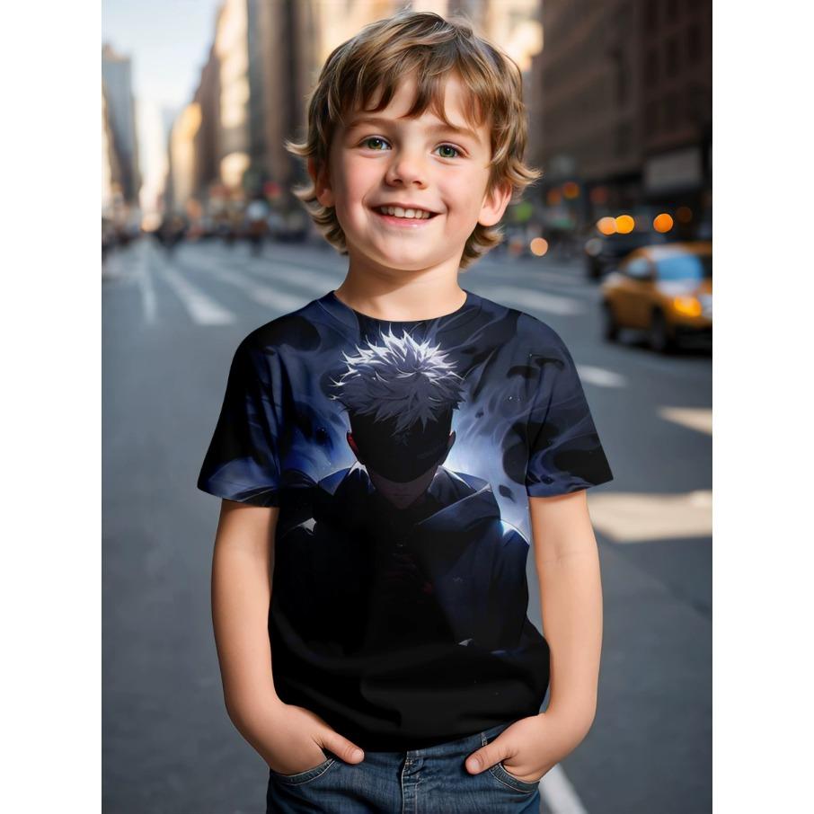 4-15 Years Old T Shirts Cartoon Comfortable Polyester Boys Girls Children Long Sleeve T-Shirt Cartoon 3D Printed T Shirt Kids Clothing