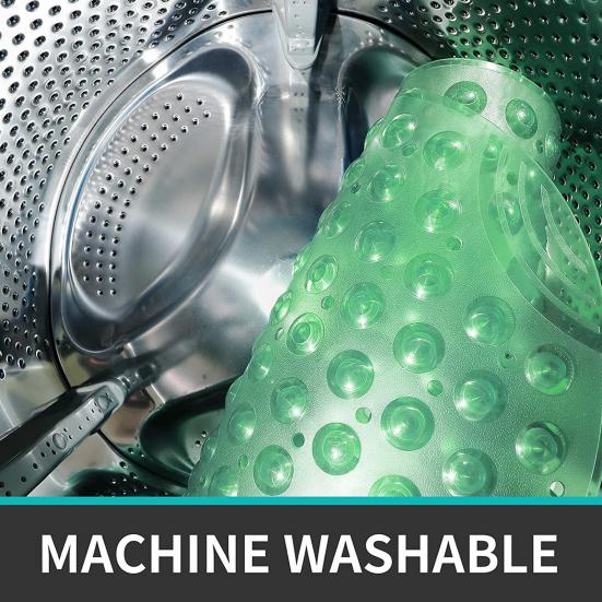 Противоскользящий коврик для ванны из ПВХ с массажной текстурой. Прочные присоски. Не имеет запаха. Устойчив к выцветанию. Легко моется. Коврик для ног для душа. Семейные поставки.