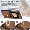 Ring Holder Wallet Card Holder Leather Cover for Samsung Galaxy Z Flip 6 5 4 3 5G Protection Phone Case Bag Z Flip6 Flip5 Flip4 Flip3