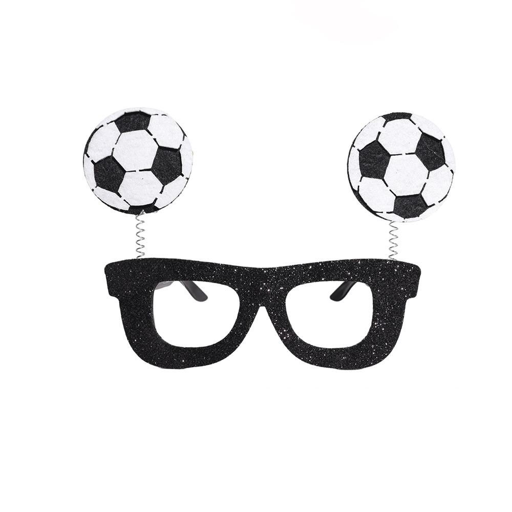 Plastic Temple Arms Soccer Ball Glasses Soft Felt Novelty Party Glasses Football Carnival