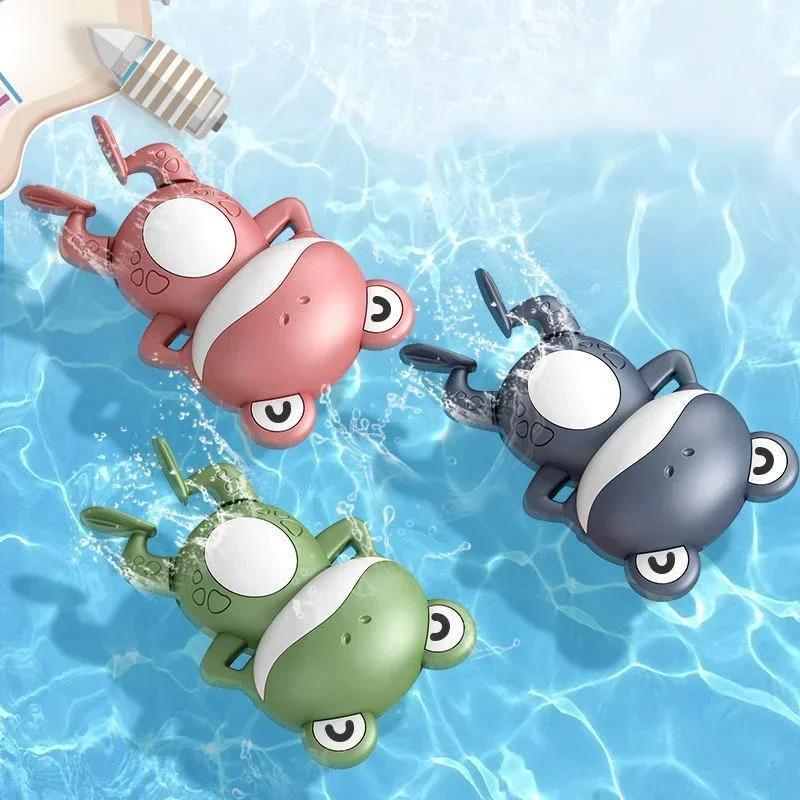 Bath Playthings Cute Swimming Clown Fish Bath Toy ideal for Toddlers Floating Wind Up Playthings ideal for Boy Girl Latest Born Infant Bathtub Baby