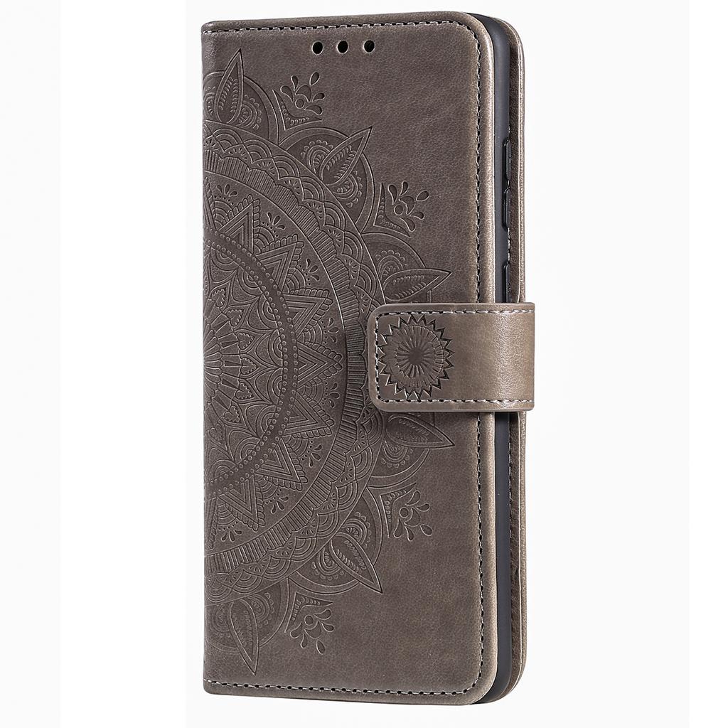 For iPhone 16 Pro Max Stand Case Imprinted Totem PU Leather Wallet Phone Cover
