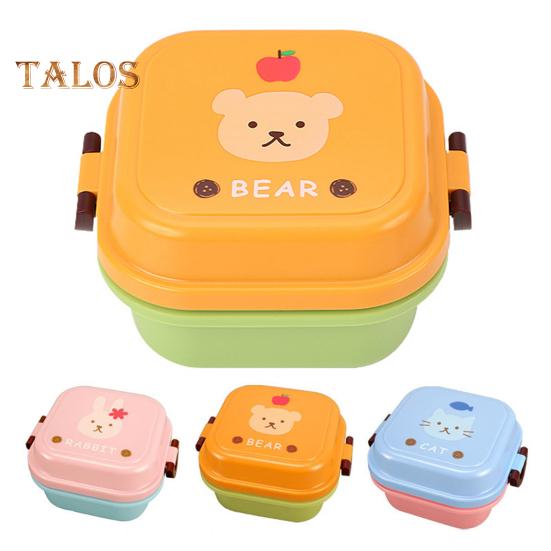 Контейнер для обеда, многофункциональный многоразовый экологически чистый детский контейнер для закусок, фруктов, еды, ланч-бокс для школы