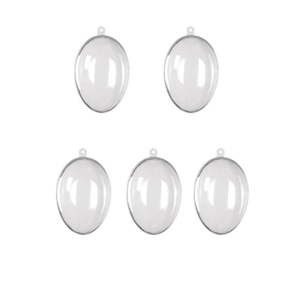 5PCS Party Supplies Transparent Ball Egg Shape Candy Box Home Decoration Easter Eggs
