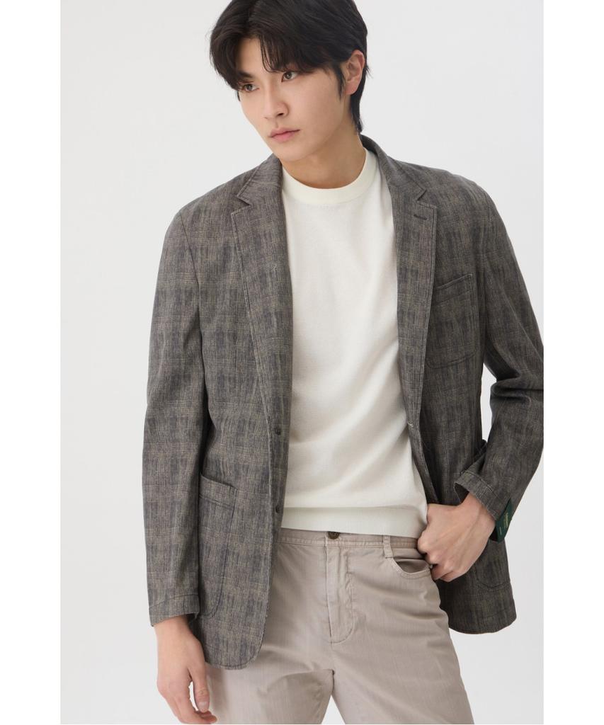 Brentwood Cotton Washed Check Jacket Brjcs26271Khx