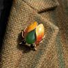 Chinese Style Cicada Brooch Real-like Enamel Brooch Vintage Insect Lapel Pin  Gifts