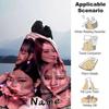 Cute Girls With Sparkling Lights Flannel Blanket Soft And Cozy Customizable Name Perfect For All Seasons Sofa Bed Or Outdoors Personalized Gift