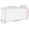 VidaXL Planter Wax Brown 110x40x45.5 Cm Solid Pine Wood, Outdoor Planter, Flower Box, Plant Box, 847275