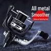 Metal Foot Spinning Reel with EV Rocker Arm for Sea and Rock Fishing, Long Cast Lure, Micro Fishing Reel.